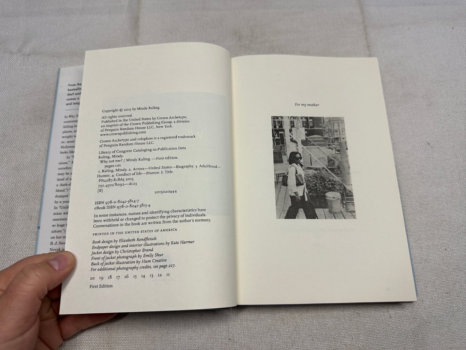 Why Not Me? Mindy Kaling 2015 First Edition Essays Humor Crown Archetype