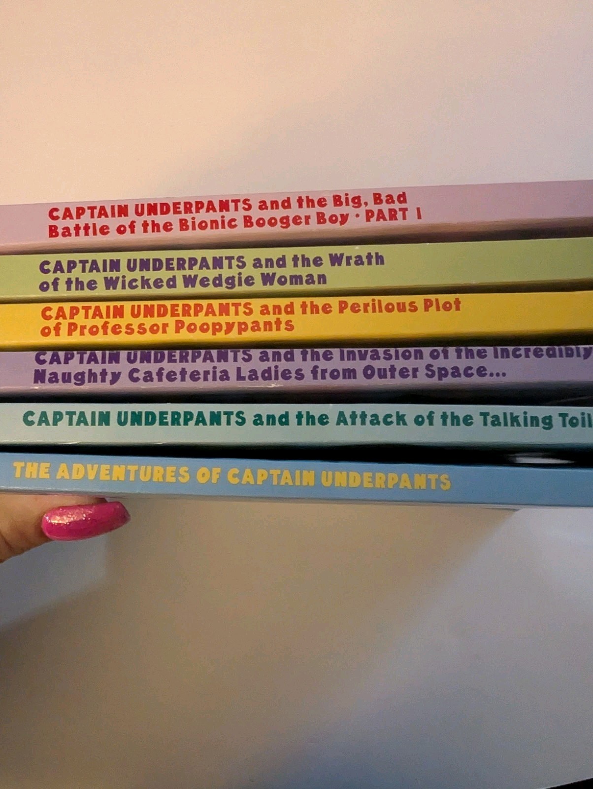 Captain Underpants Dav Pilkey PB Book Lot of 6 Illustrated Ages 9-12 Scholastic