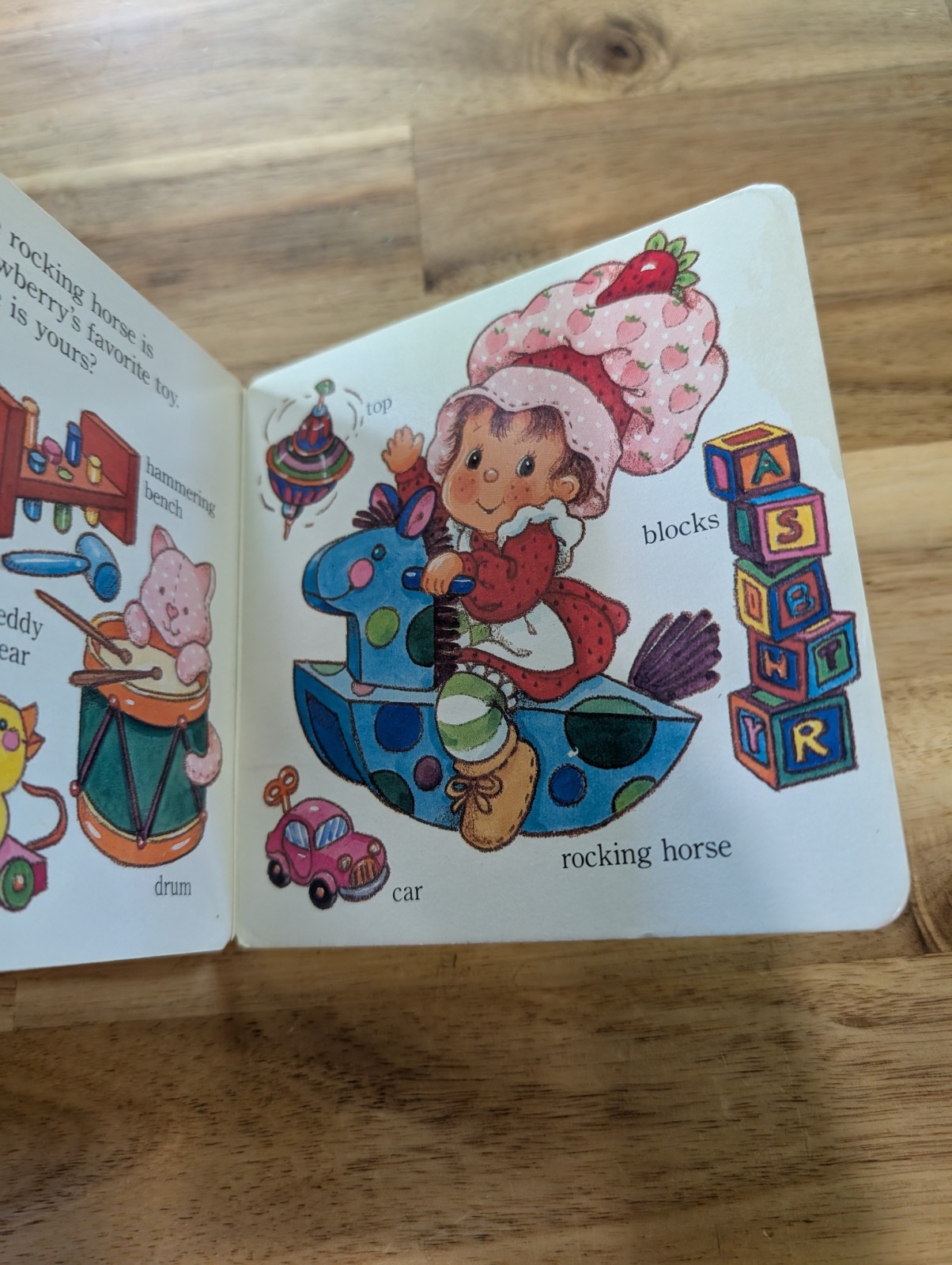 Book Baby Strawberry Shortcake playtime words 1984 RARE VINTAGE HARDCOVER