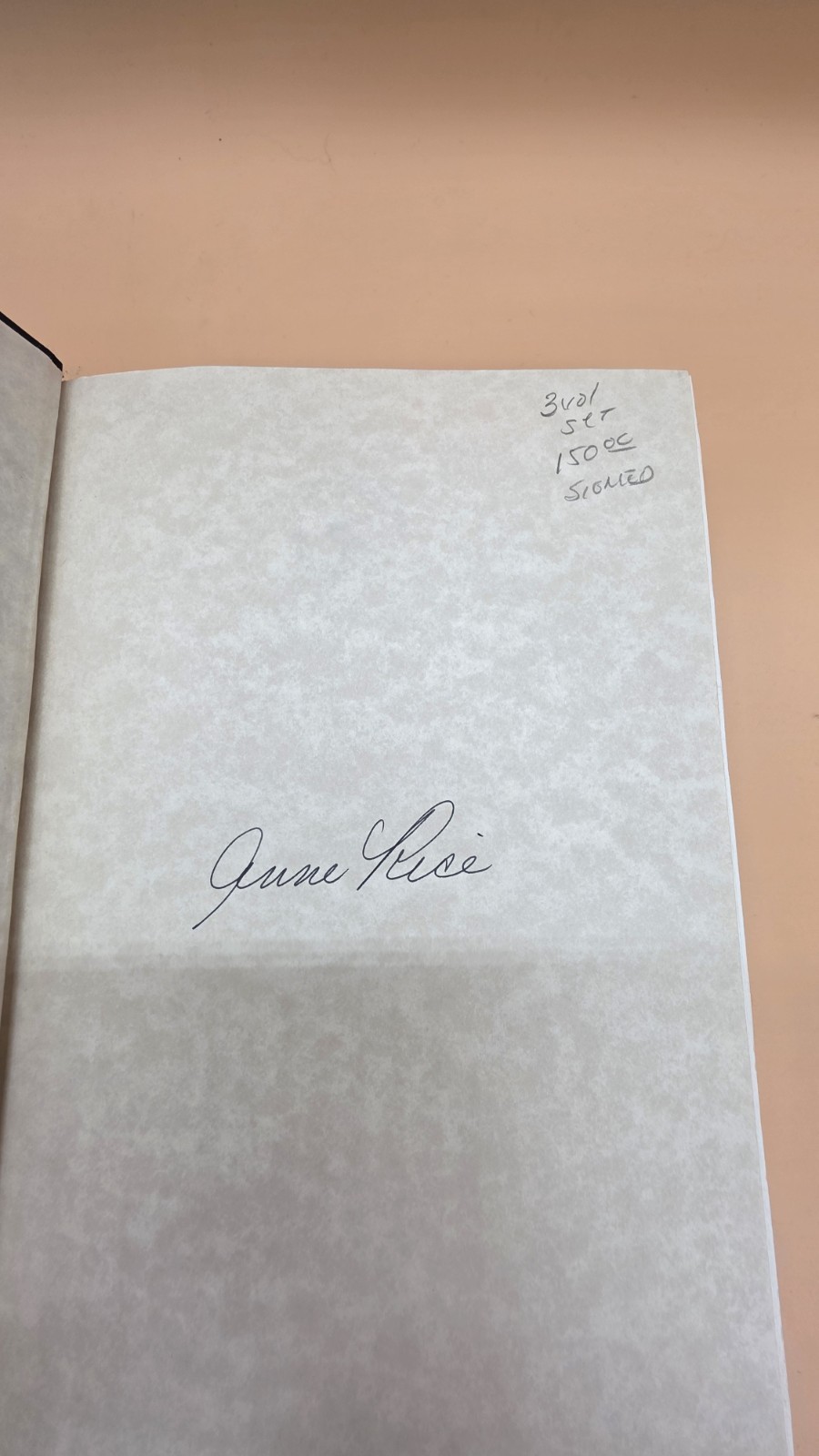 Anne Rice Knopf The Vampire Chronicles 3 Book Set Signed