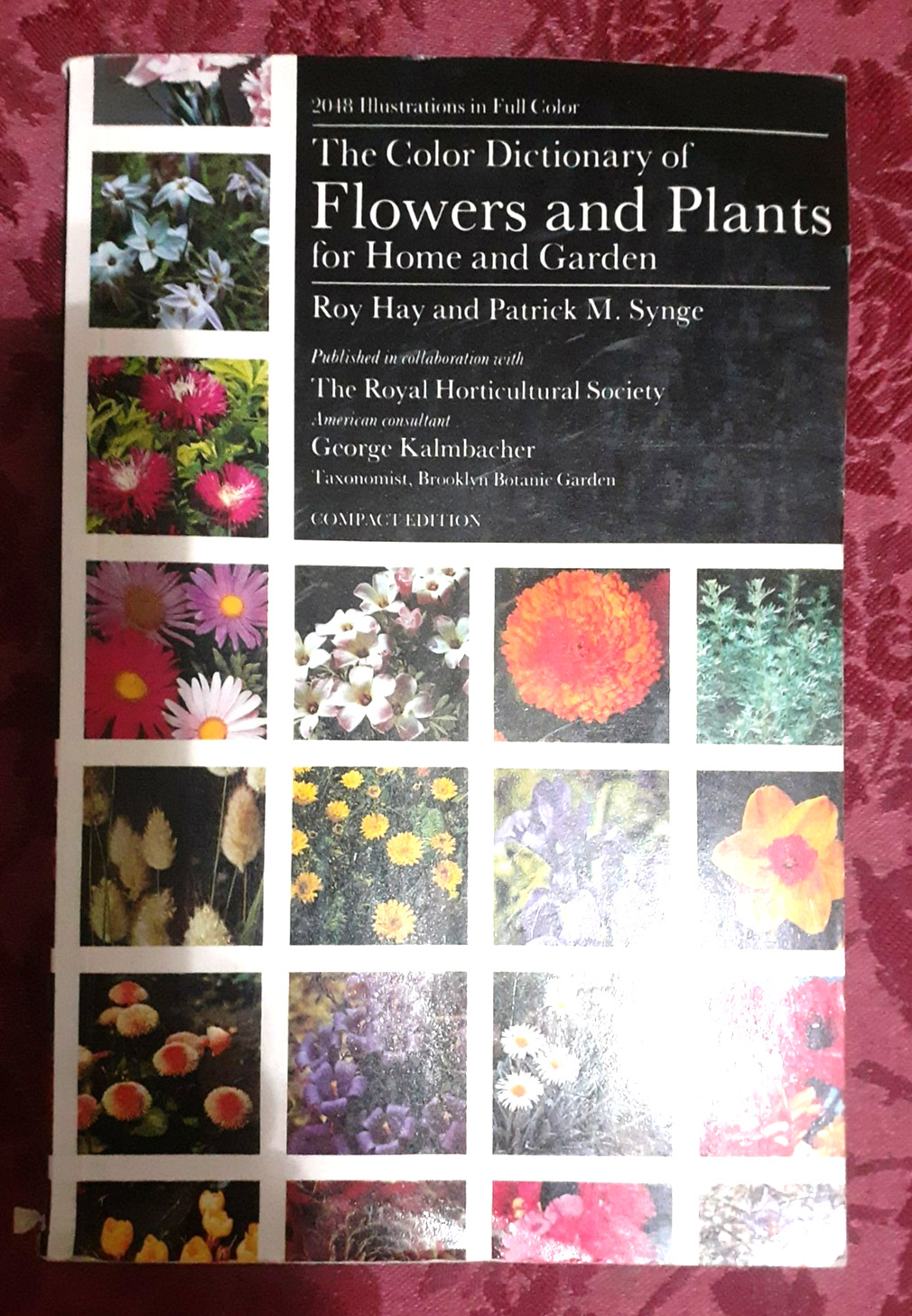 Color Dictionary of Flowers & Plants Roy Hay Patrick Synge 1990 Illustrated RHS
