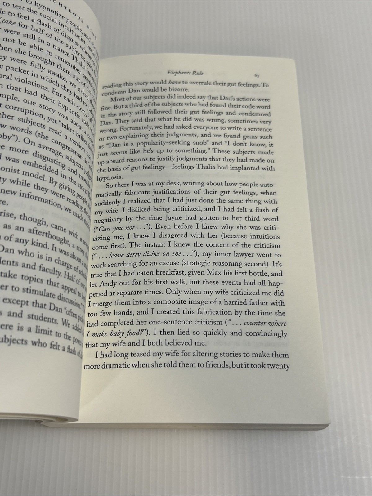 Righteous Mind Why Good People Are Divided by Politics Religion by J. Haidt PB