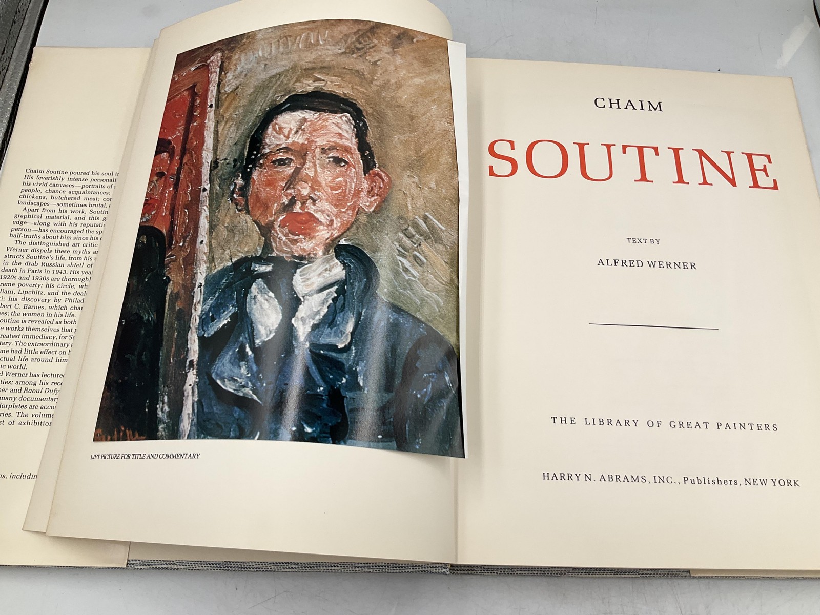 SOUTINE Alfred Werner 1977 Hardcover Harry N Abrams Japan Jacket Illustrated