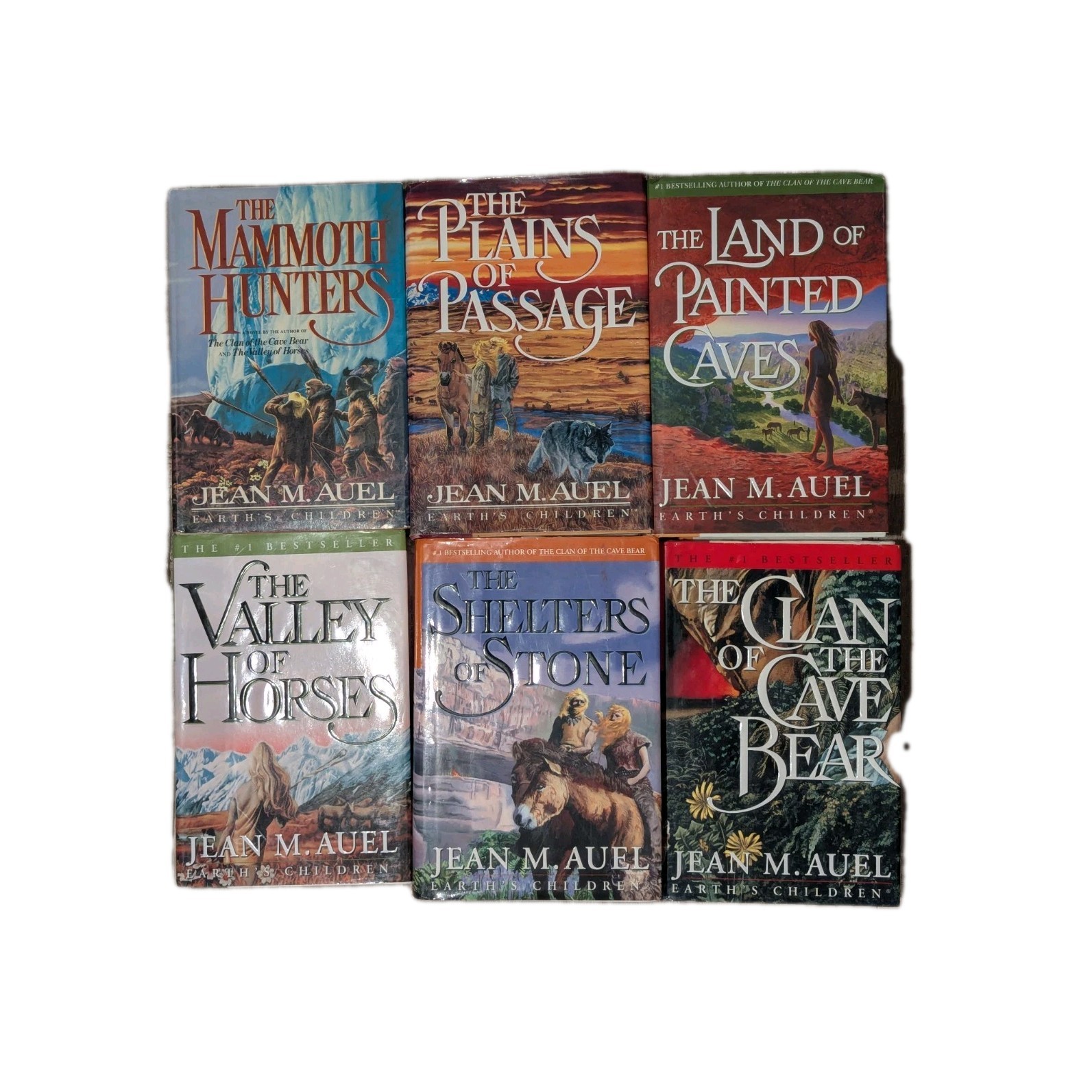 Clan Of The Cave Bear Series EARTH’S CHILDREN Set Books 1-6 HC/DJ