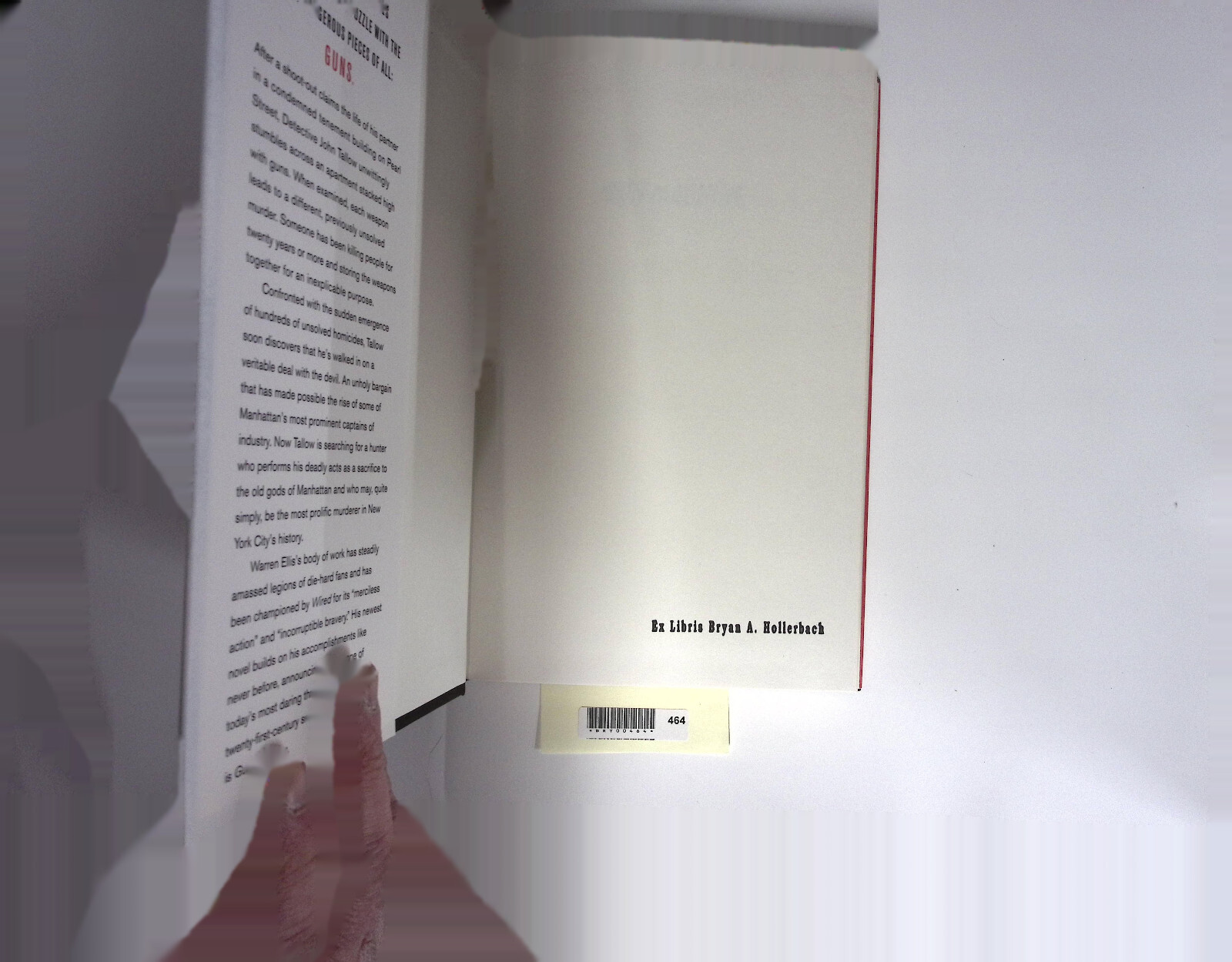 Gun Machine by Warren Ellis – Like New BRY00464