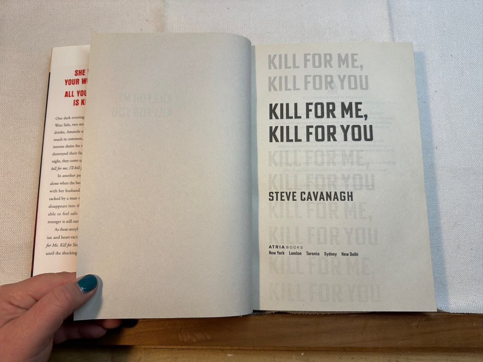Kill For Me Kill For You Steve Cavanagh 2023 Book of the Month BOT Thriller