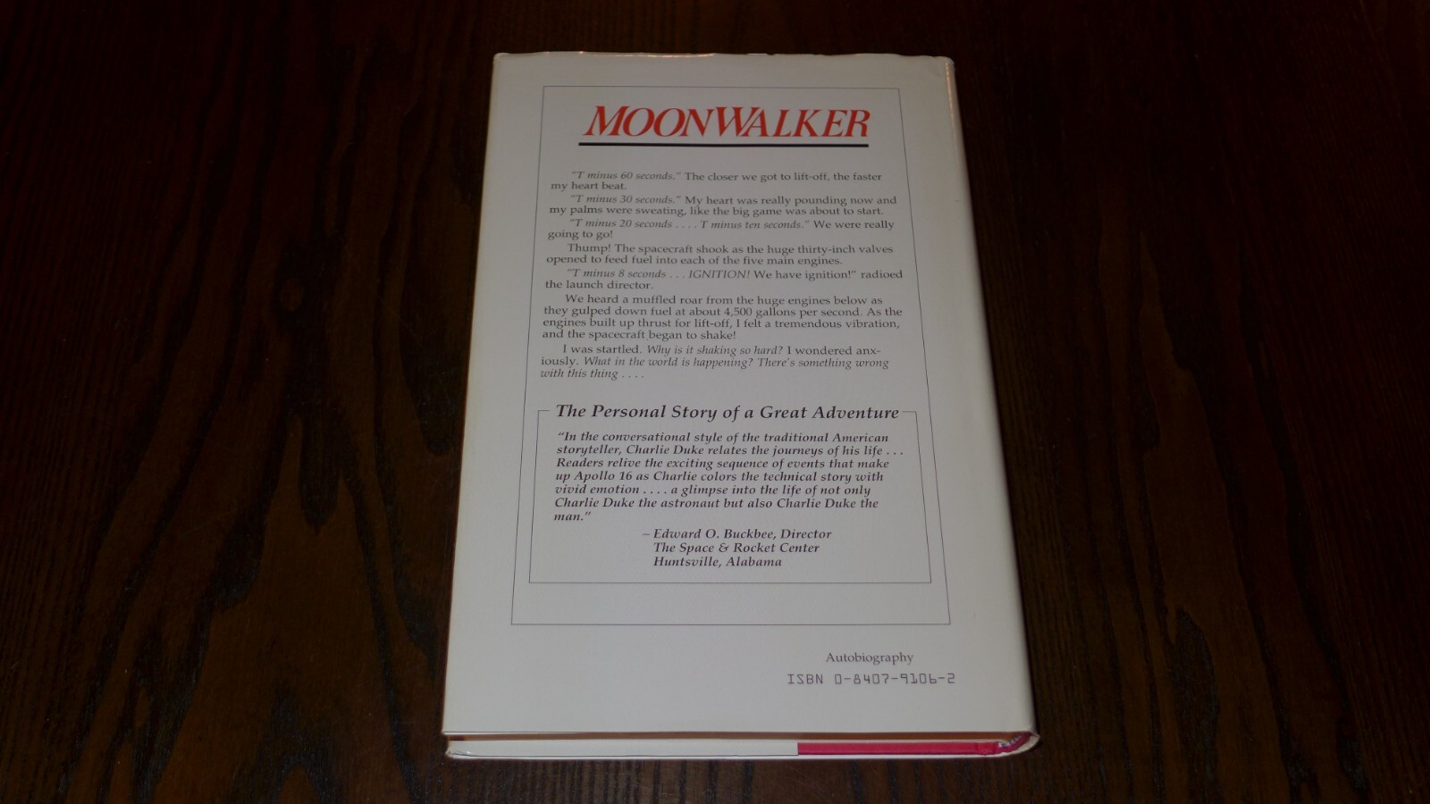 Moonwalker by Charlie & Dotty Duke – Astronaut – Hardcover – Signed by Author