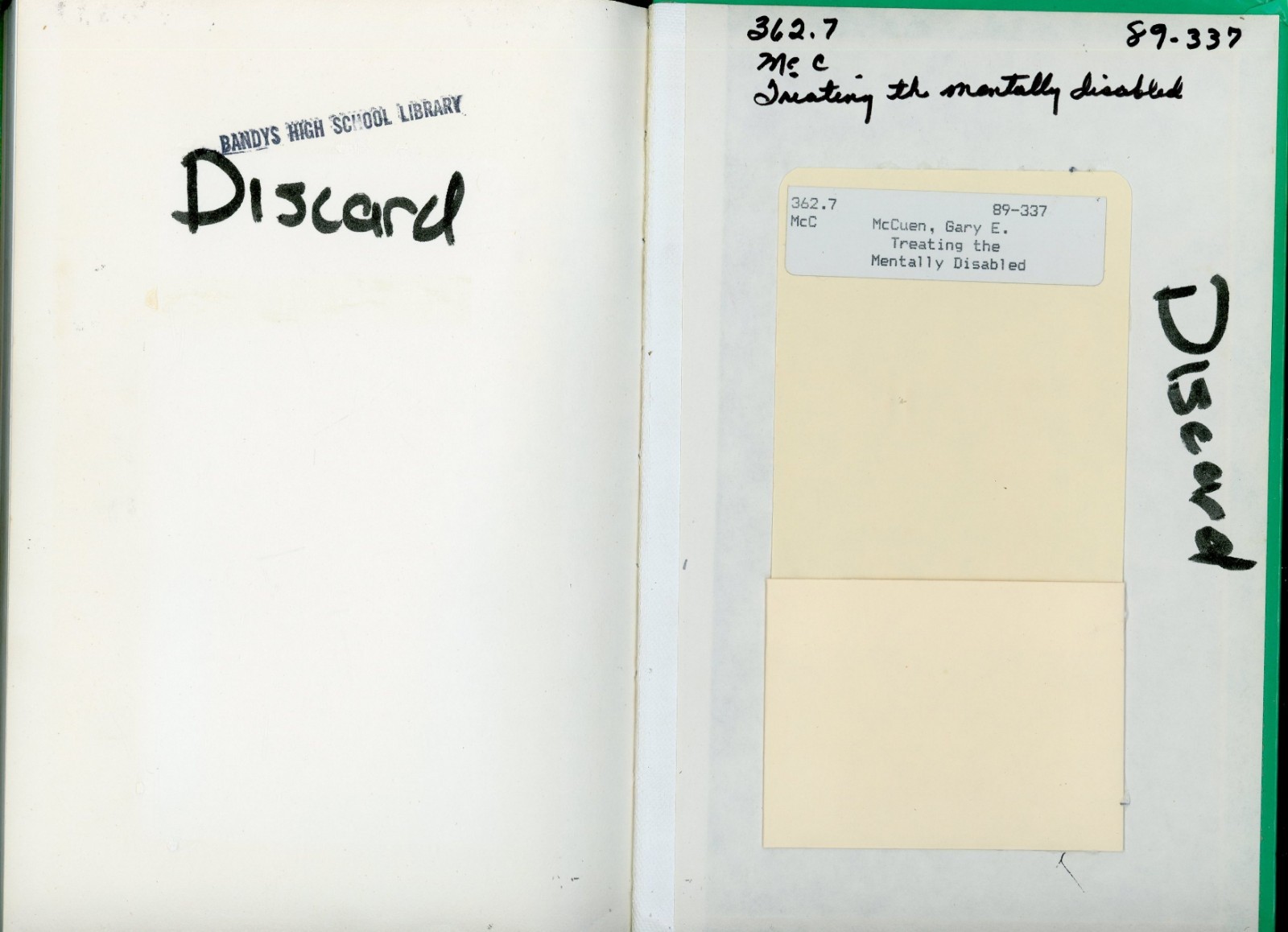Treating the Mentally Disabled Gary E. McCuen 1988 6 Sections 135 Pages