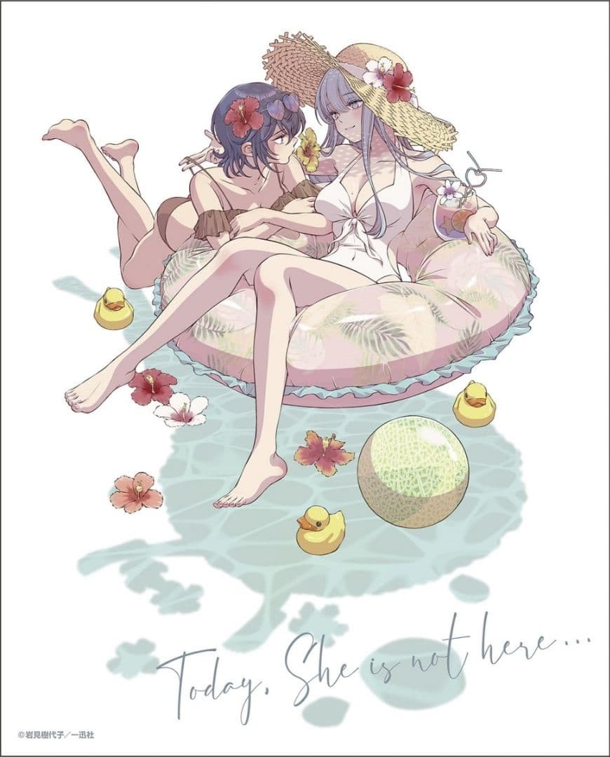 Yuri Hime Canvas Art “Kanojo ga Inai Kara” Japanese Manga Wall Decor New