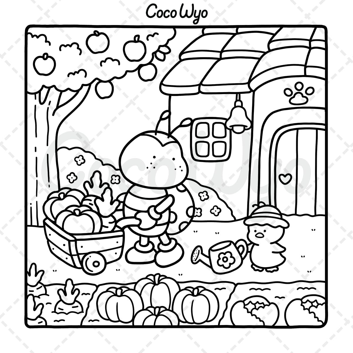 Cozy Friends by Coco Wyo: Cute & Comfy Coloring Book | Paperback