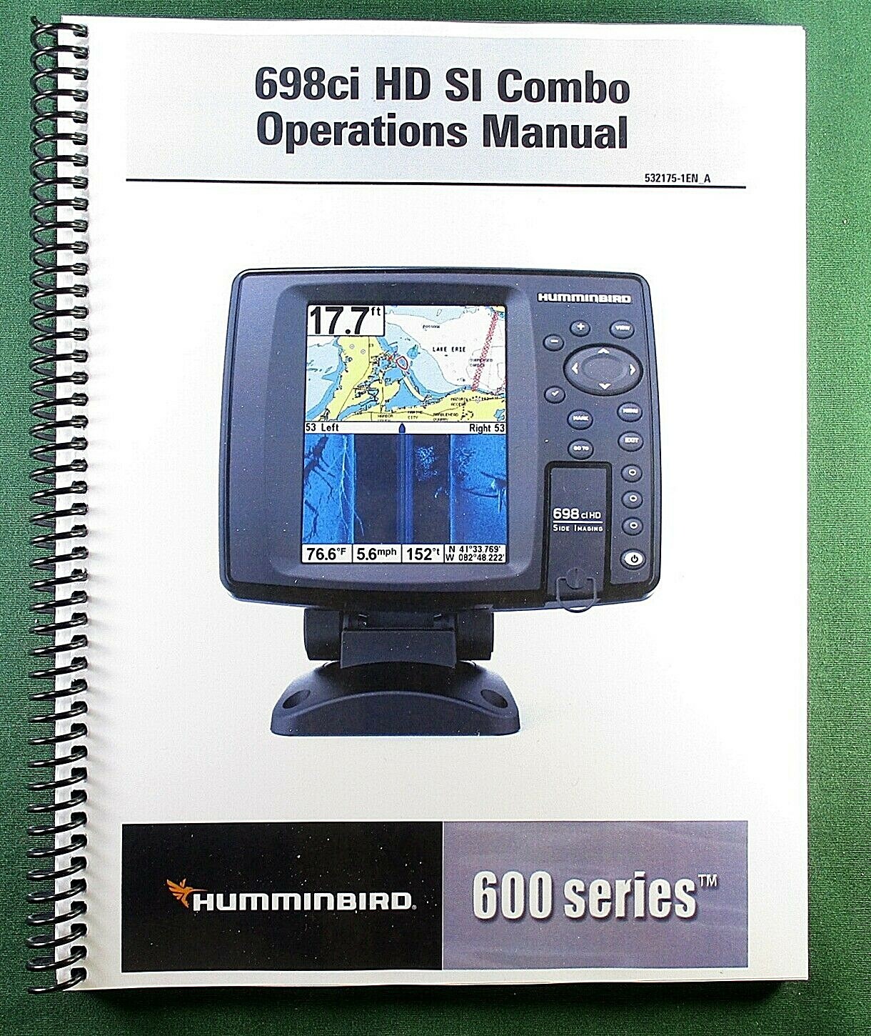 Humminbird 698ci Instruction Manual: Full Color & Protective Covers!