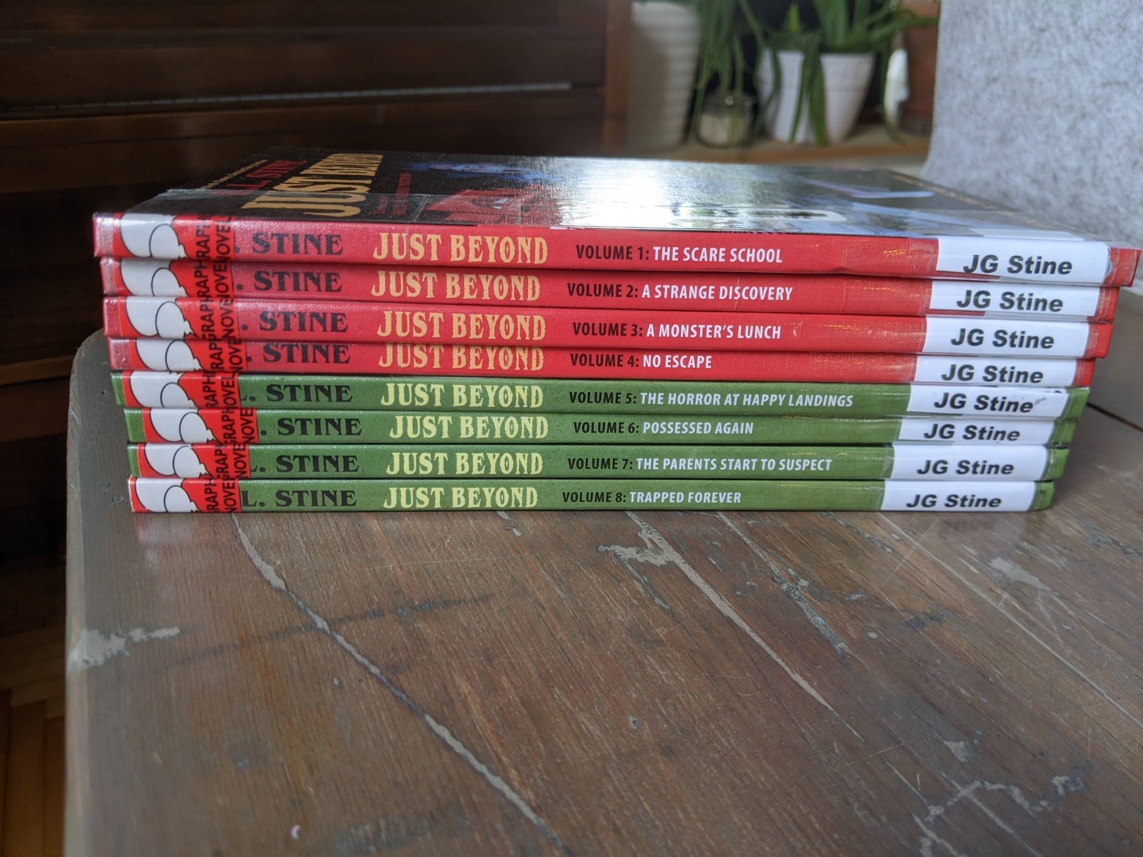 Lot of 8 R L Stine Just Beyond Series Graphic Novels Comics Teen 1 2 3 4 5 6 7 8