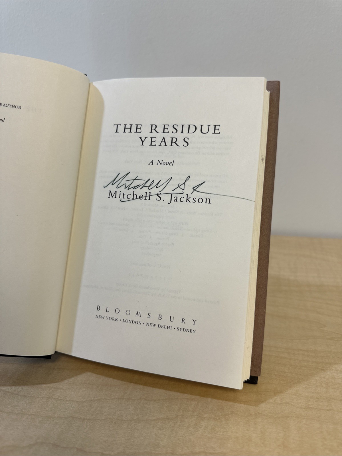 The Residue Years by Mitchell S Jackson (SIGNED 1st US Ed., 2013)