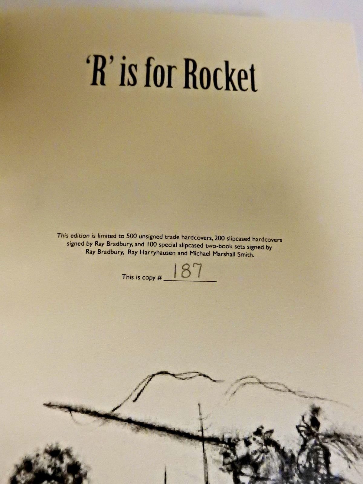 R is For Rocket By Ray Bradbury Signed numbered edition