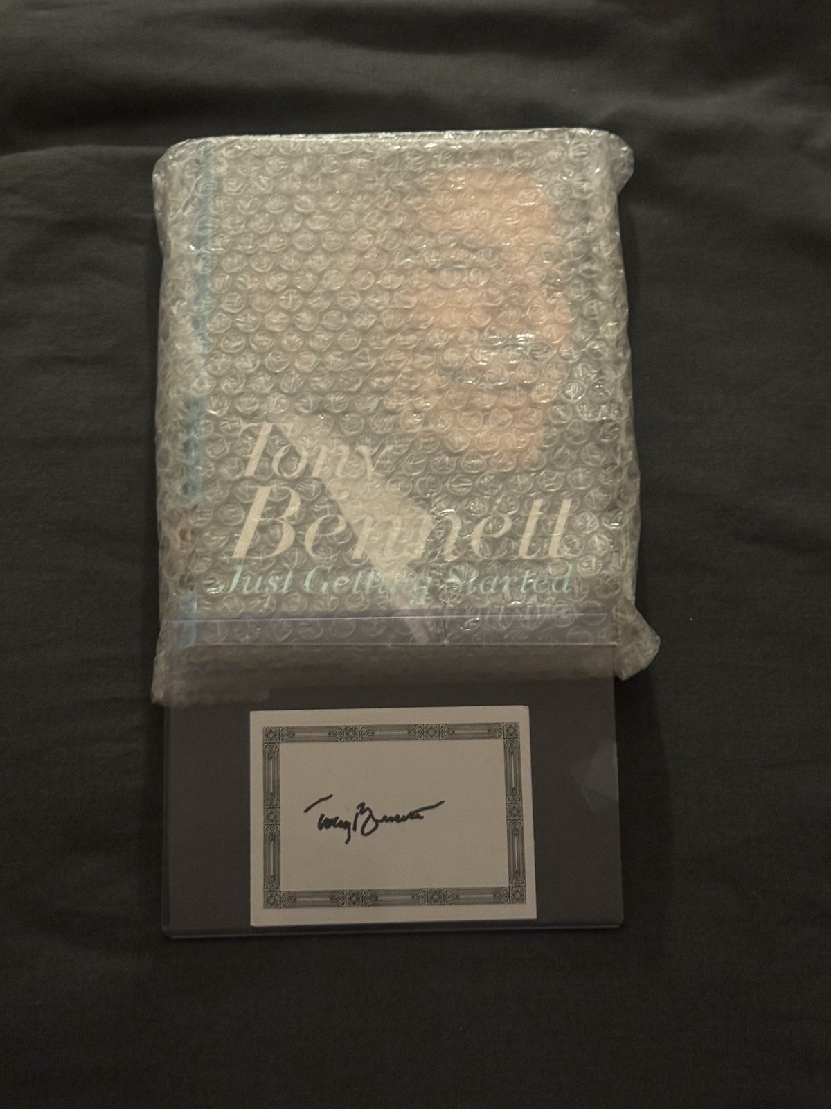Tony Bennett Just Getting Started Signed Hardcover 2016 Autobiography Music