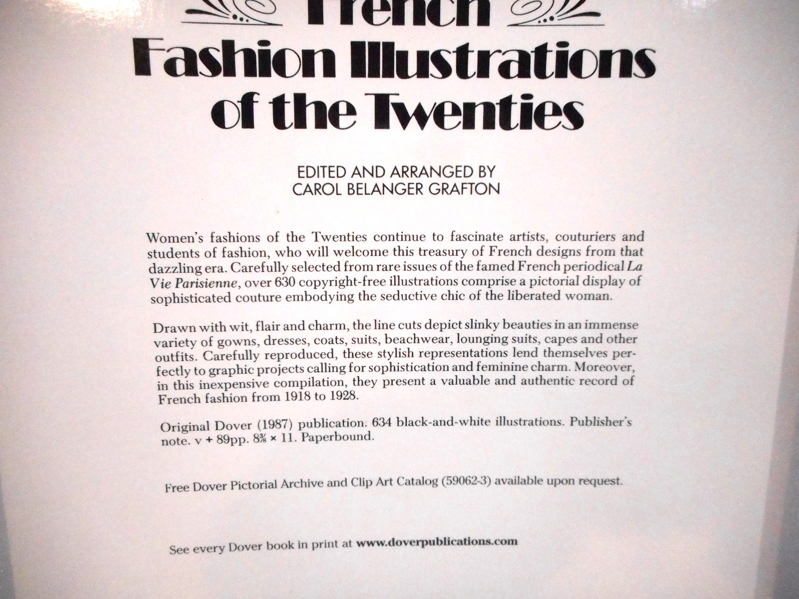 French Fashion Illustrations of the Twenties 634 Cuts from La Vie Parisienne PB