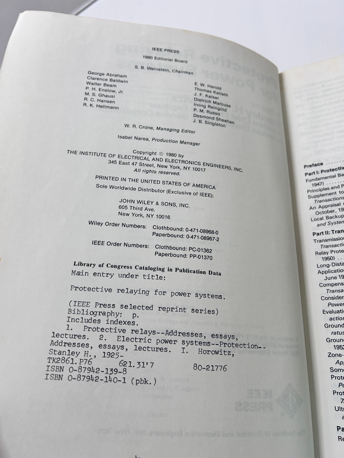 Protective Relaying for Power Systems IEEE Press Paperback 1980