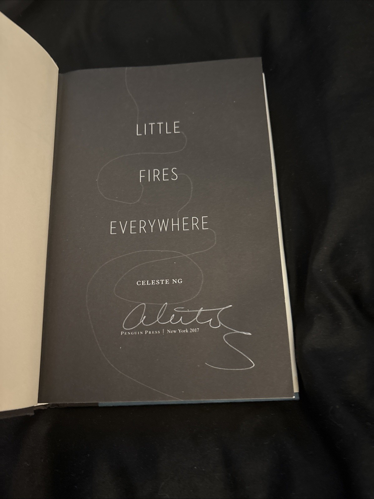 SIGNED Little Fires Everywhere by Celeste Ng Hardcover 2017