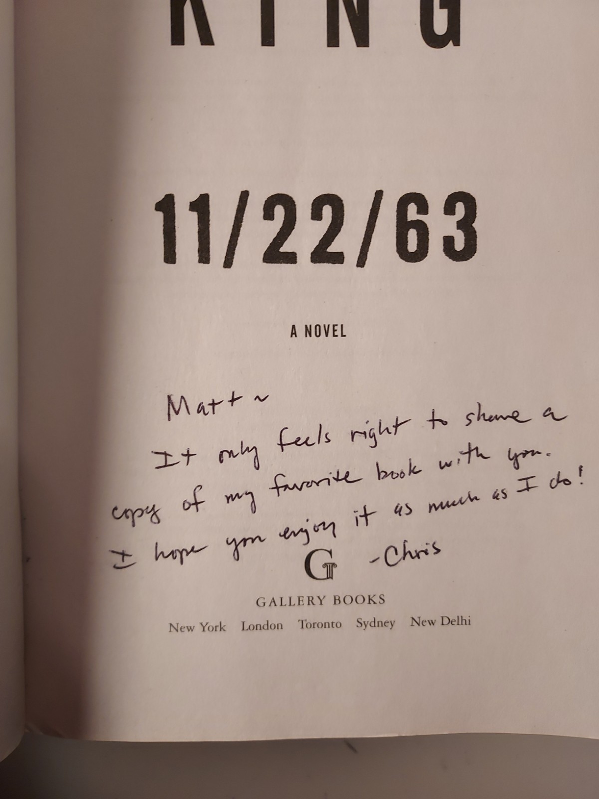11/22/63: A Novel – paperback King, Stephen