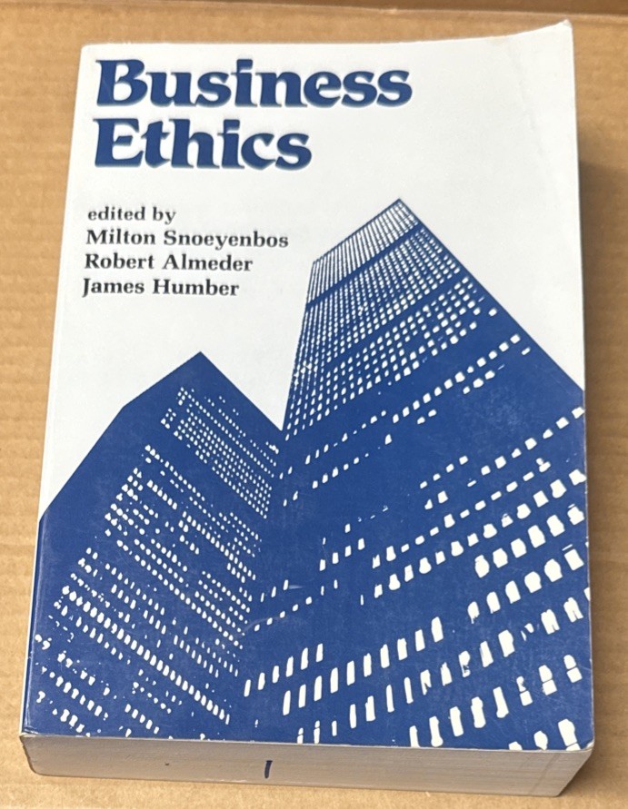 Business Ethics: Corporate Values and Society (1983, PAPERBACK, GOOD)