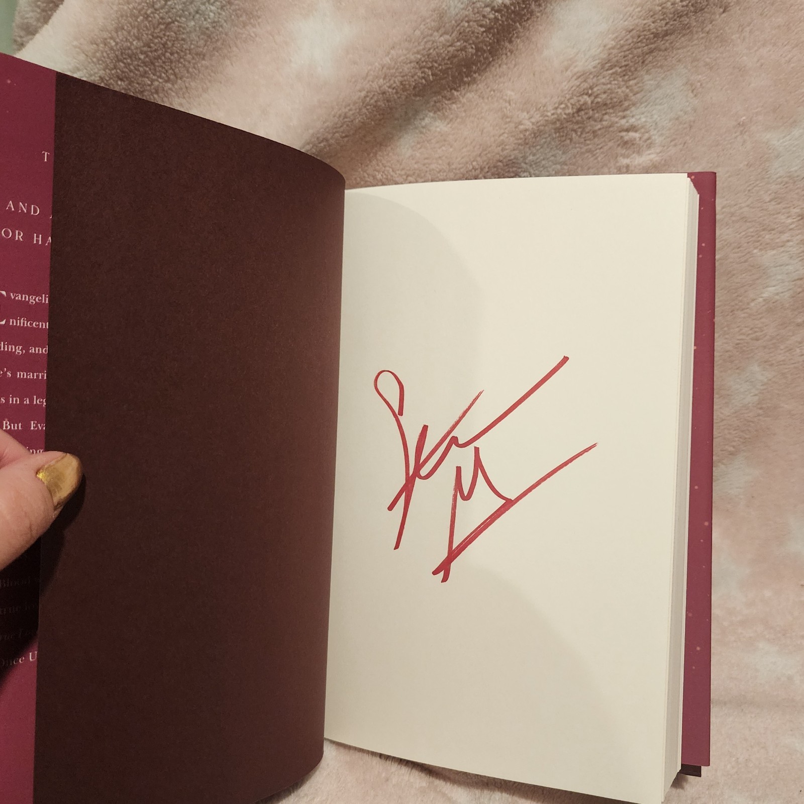 A Curse for True Love Barnes & Noble Edition – SIGNED in RED by Stephanie Garber
