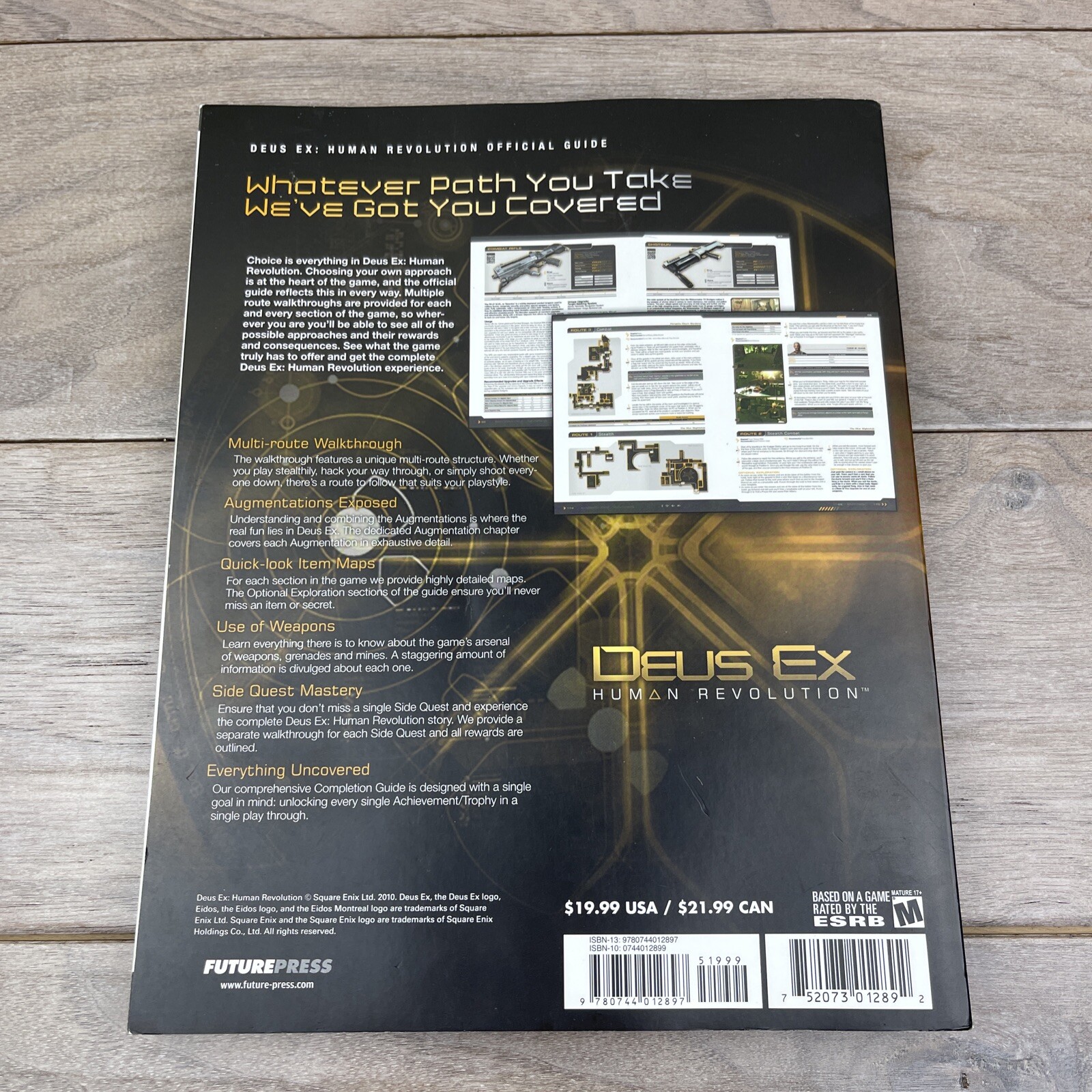 Deus Ex Human Revolution Future Press Official Strategy Guide PS3 Xbox 360
