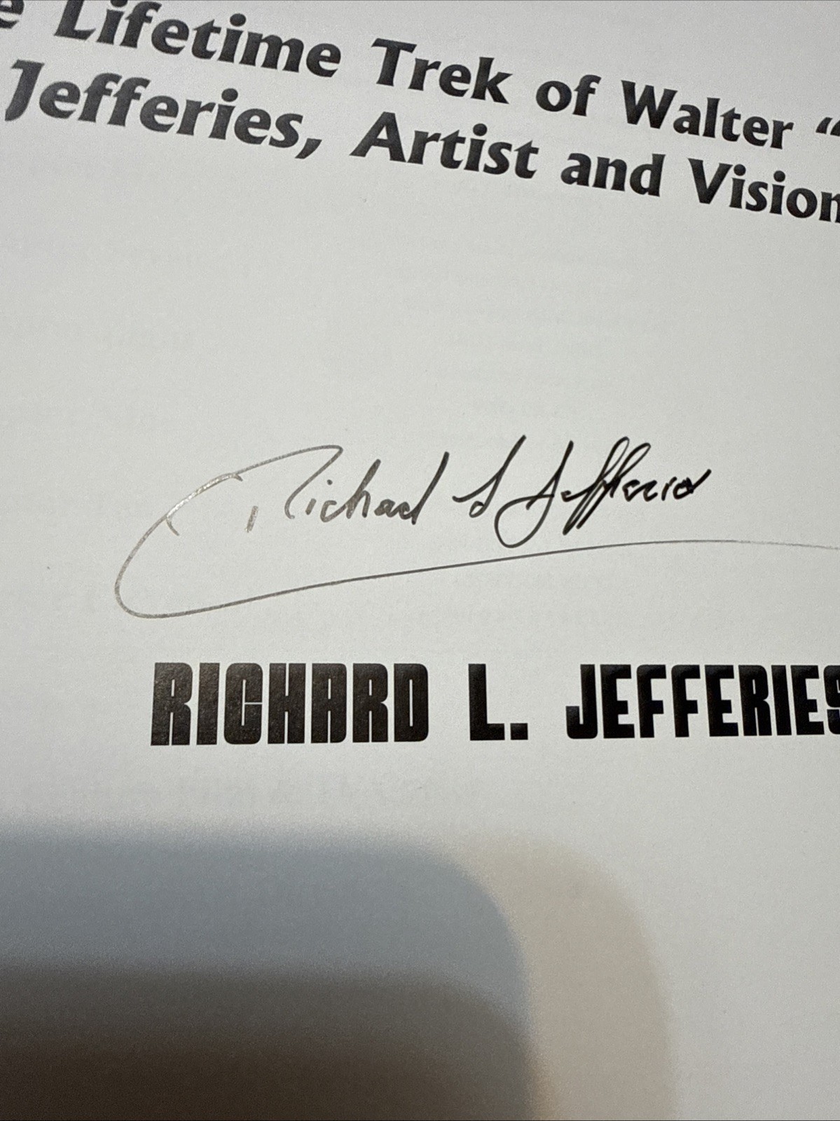 Beyond The Clouds The Lifetime Trek Of Walter Matt Jeffries Signed By Richard L