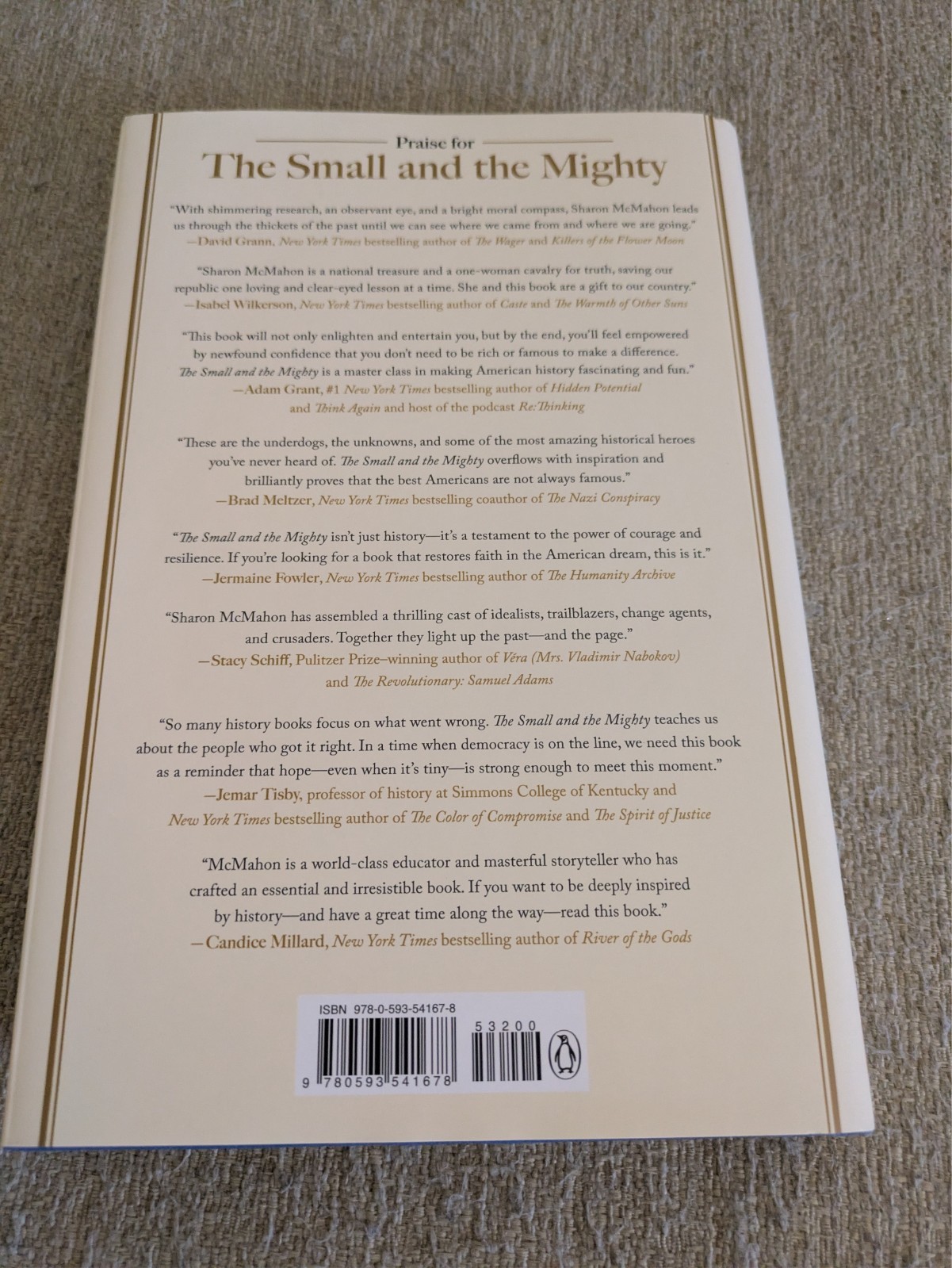 Small and the Mighty | Sharon McMahon | 2024 HC | 1st Edition | Civil Rights!