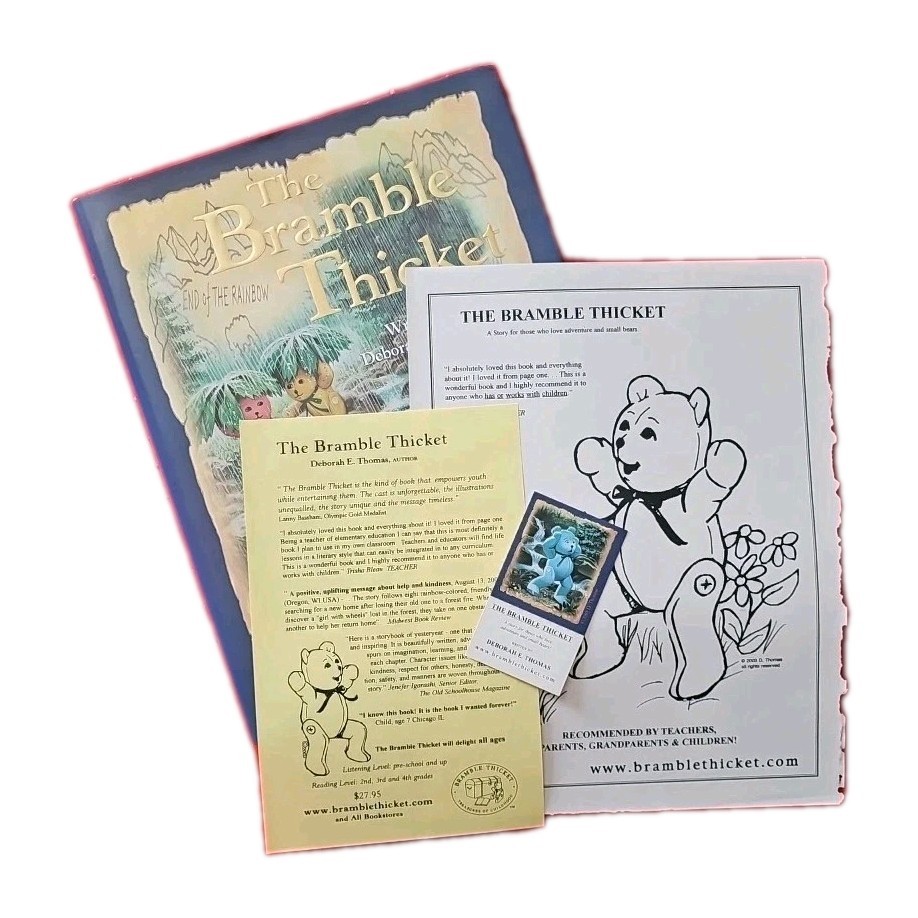 EvezBeadz The Bramble Thicket Deborah E Thomas Signed HC DJ Bonus + Bears LNC