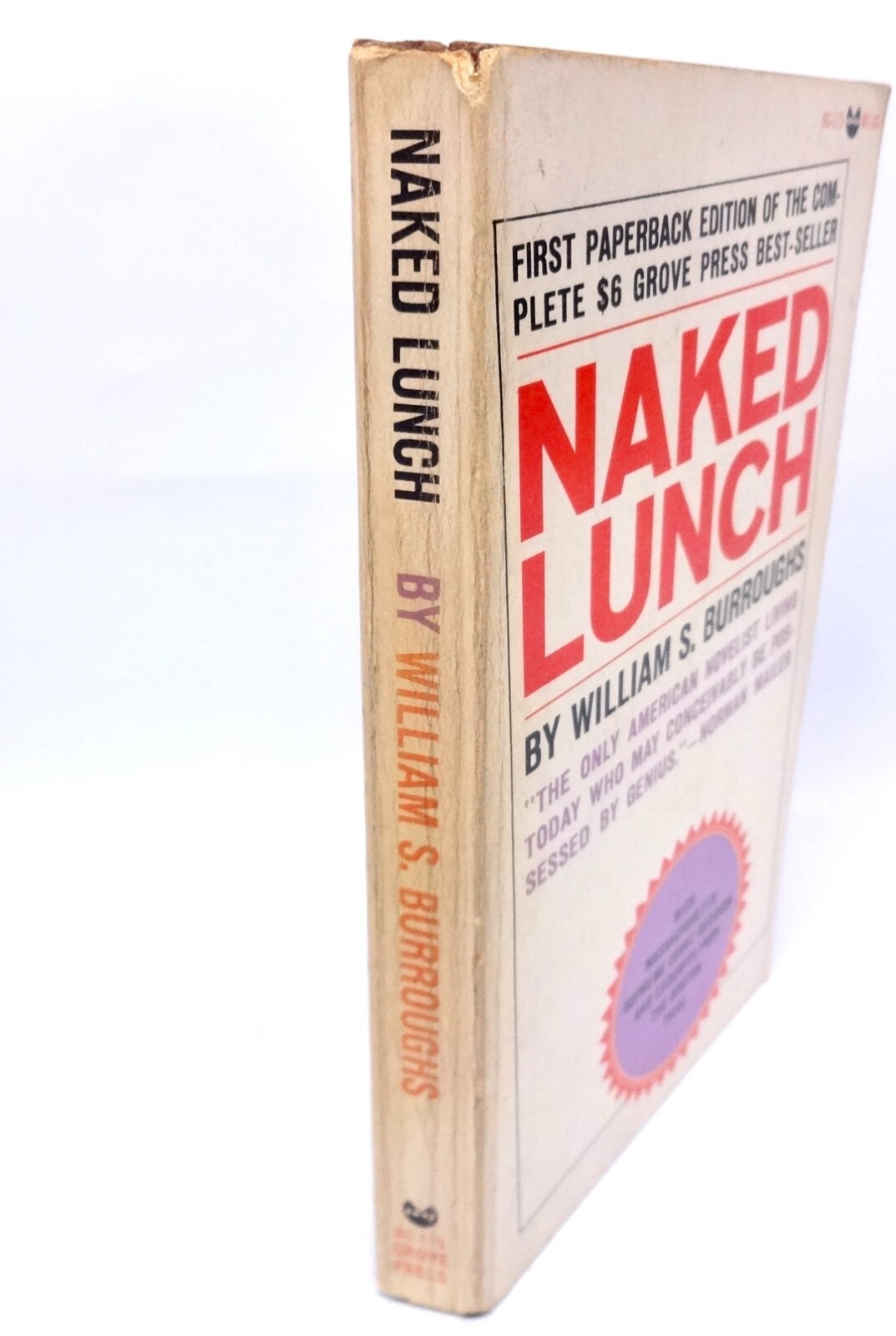 Naked Lunch William Burroughs 1966 1st Evergreen Black Cat Edition PB Vtg