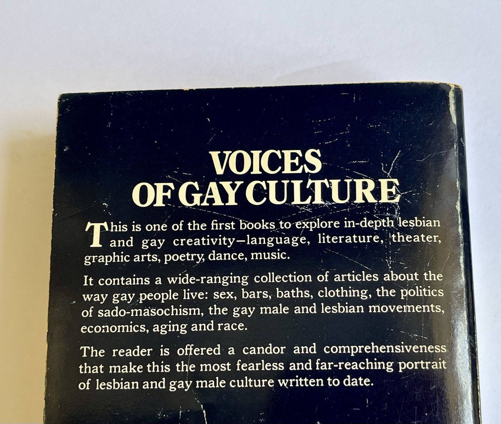 Vintage Gay Lesbian Book 1979 “Lavender Culture” LGBTQ