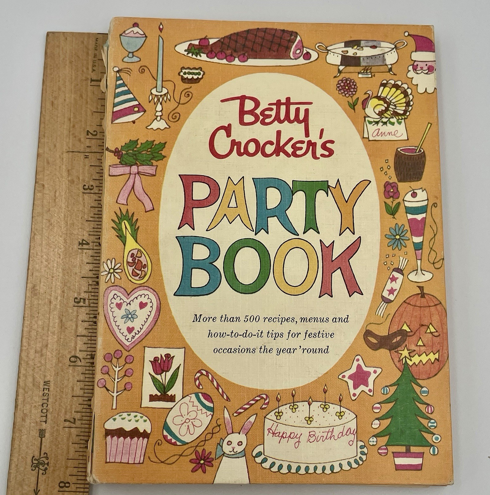 Betty Crocker’s Party Book Cookbook 1959 1st Edition 1st Printing Vtg Hardcover