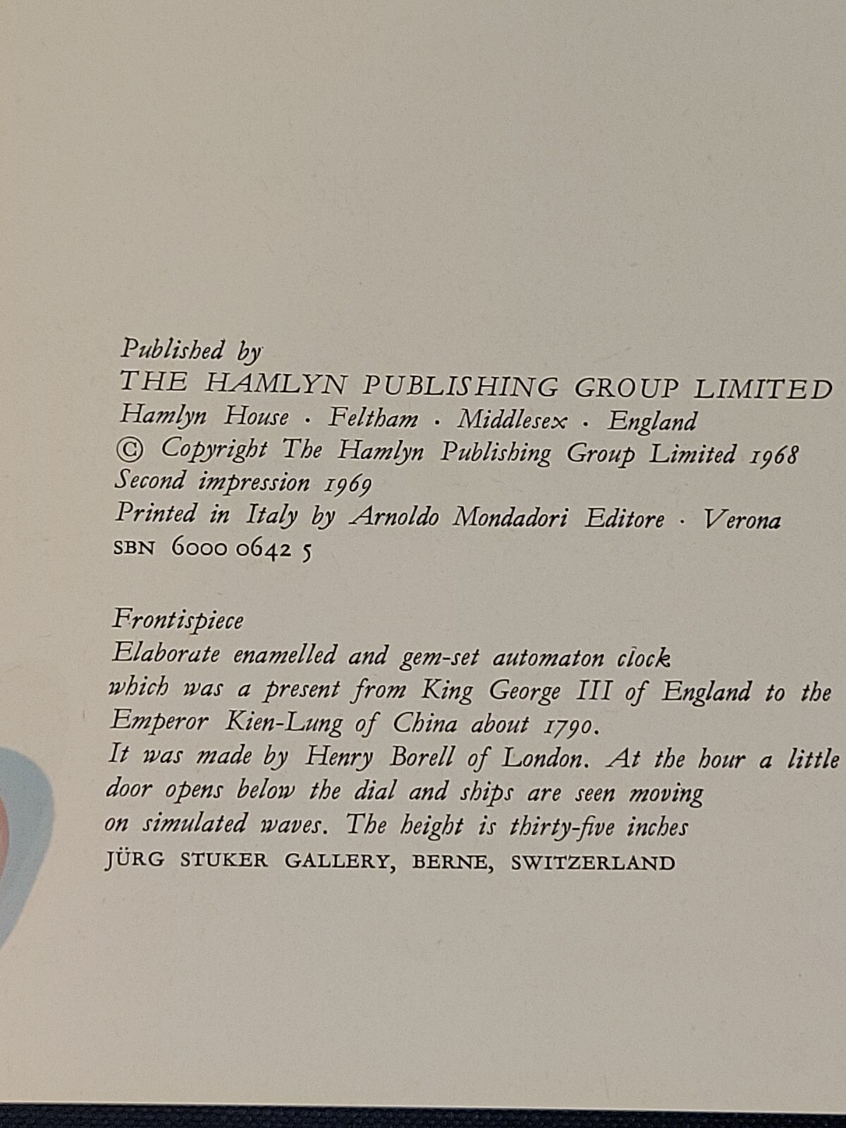 Clocks and Watches by Eric Bruton Illustrated Hardcover, 1969, Italy •Missing DJ