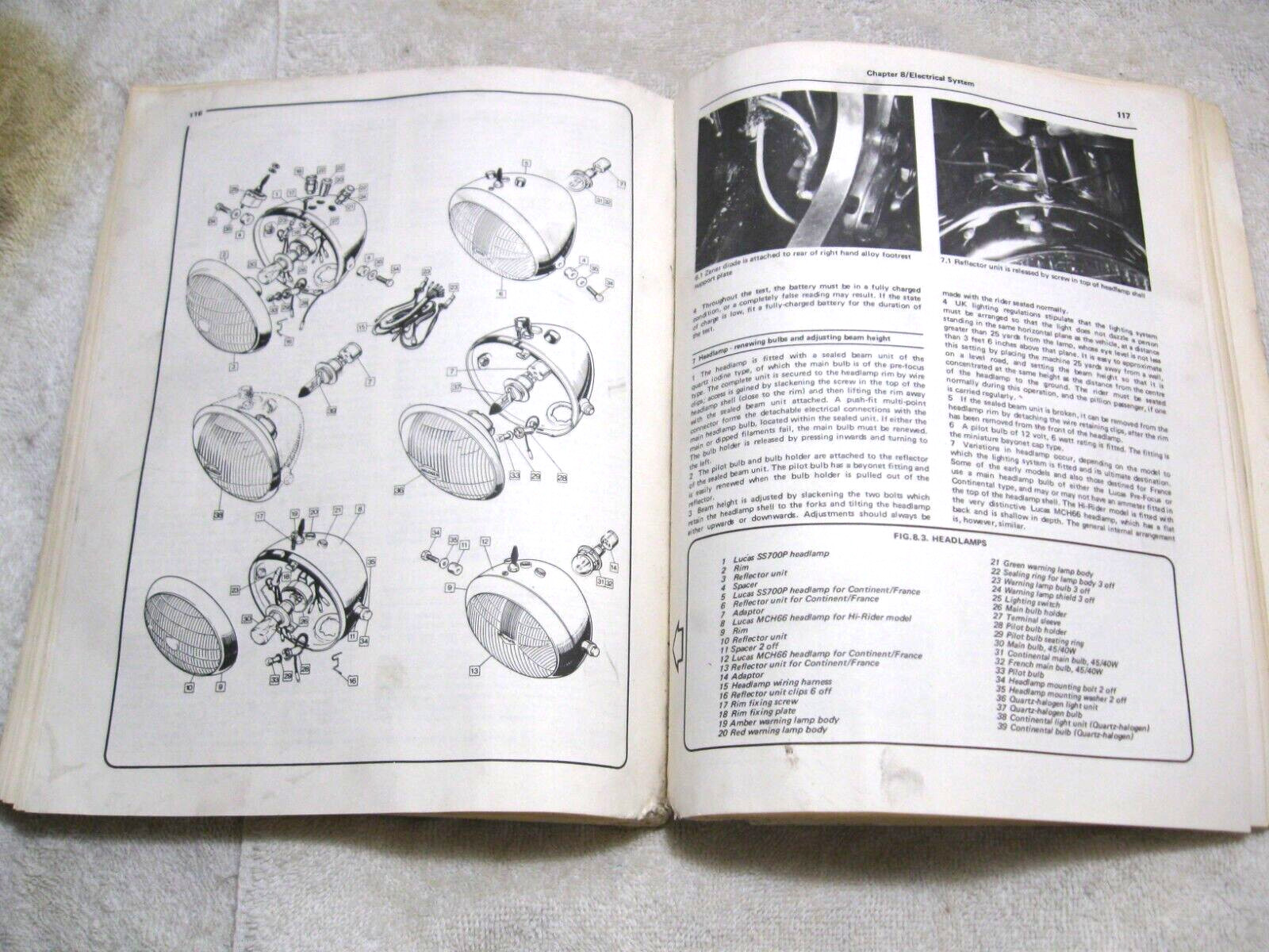 NORTON COMMANDO 745 & 828cc 1968-77 Owners Workshop Manual by Haynes-Motorcycles