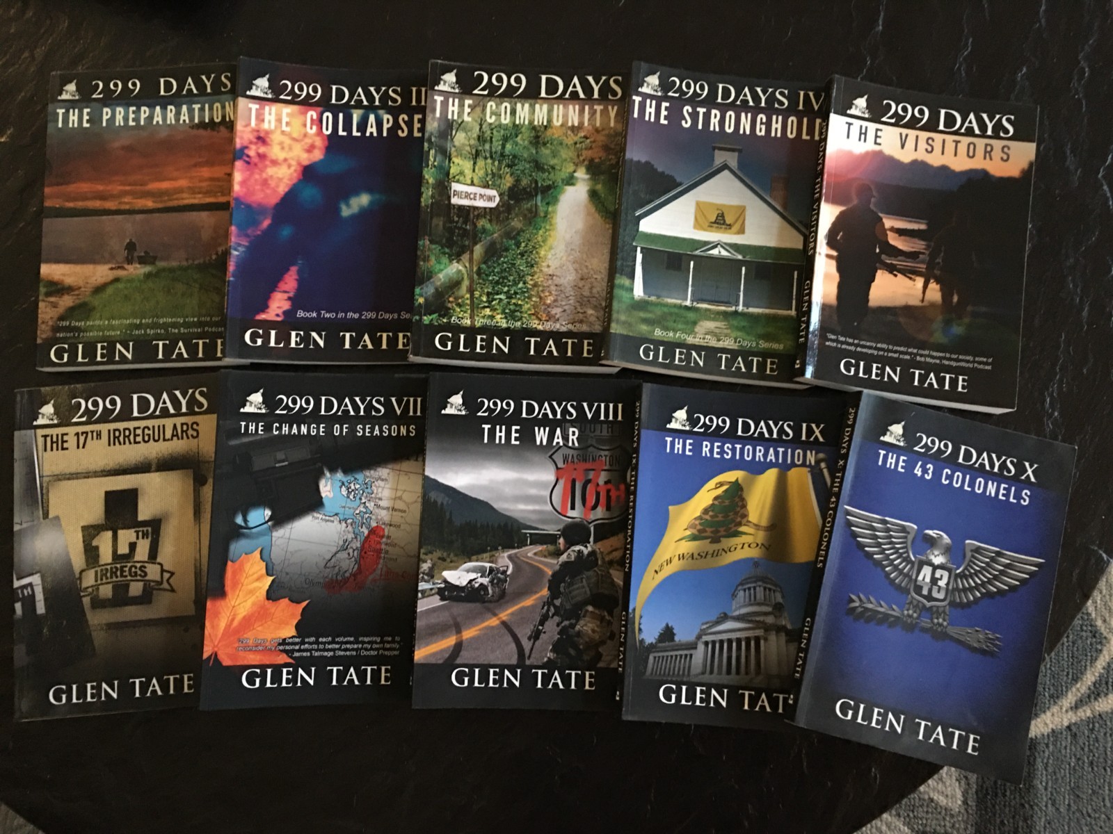 299 Days Glen Tate Book Series Complete Volume I-X Dystopian Fiction Survival