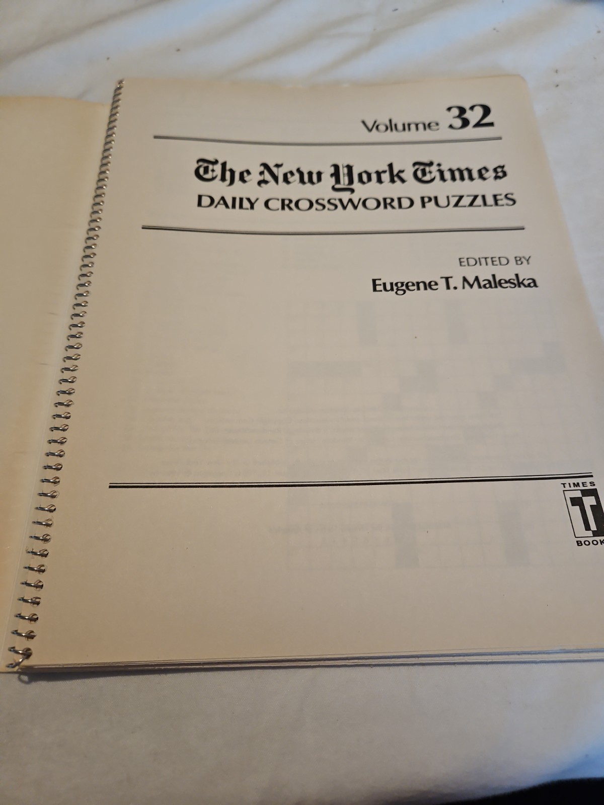 The New York Times Daily Crossword Puzzles, Volume 32 (NY Times), Maleska, Eugen
