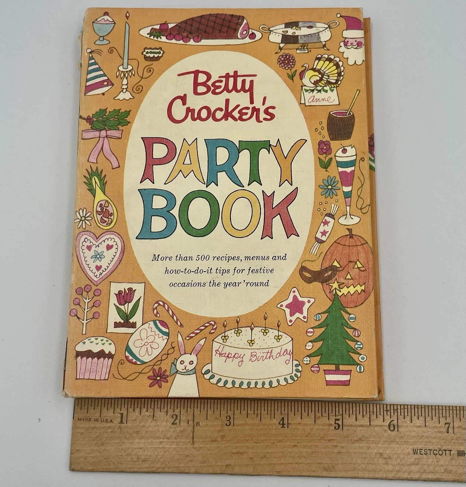 Betty Crocker’s Party Book Cookbook 1959 1st Edition 1st Printing Vtg Hardcover
