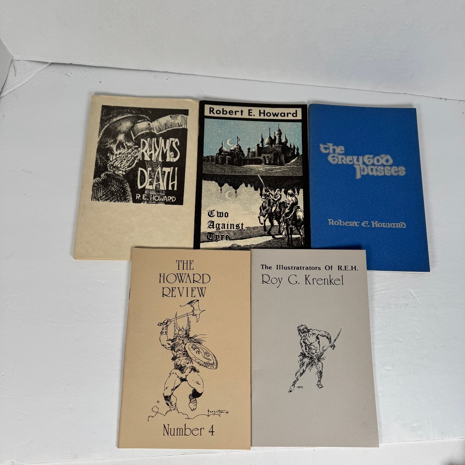 Robert E Howard 1975 Chapbooks Lot Rhymes of Death Grey God McHaney