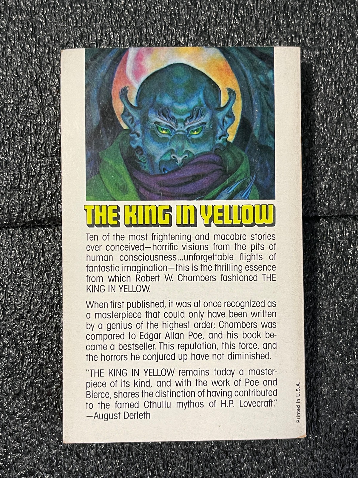 HORROR Robert W Chambers King In Yellow 1977 1st VTG PB Weird FictIon CTHULHU