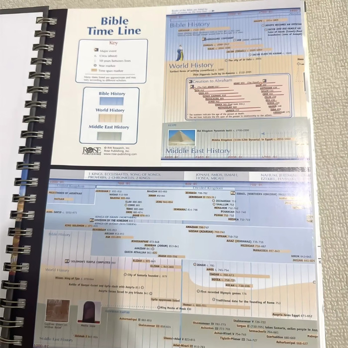 Rose Book of Bible Charts Maps & Time Lines 10th Anniversary Study Reference US