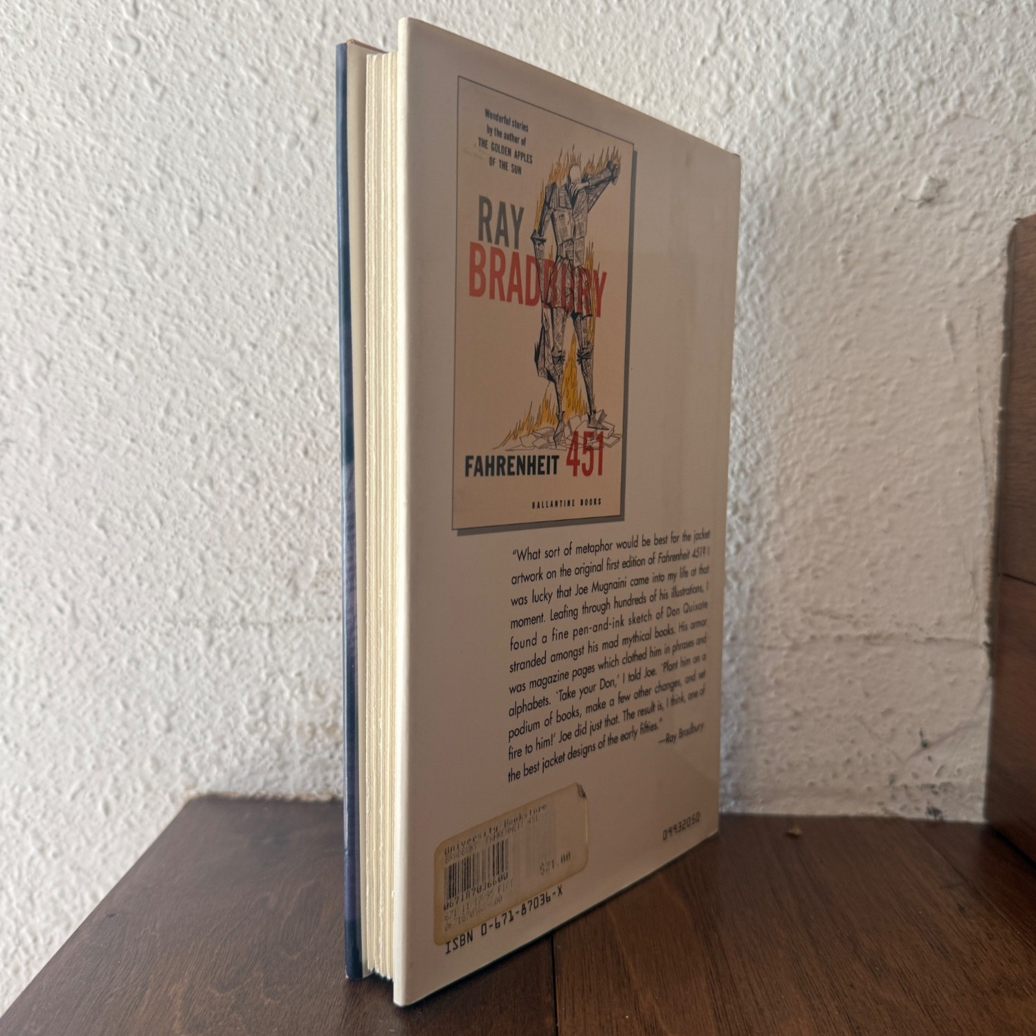 Fahrenheit 451 by Ray Bradbury SIGNED 40th Anniversary Edition 1993 Hardcover