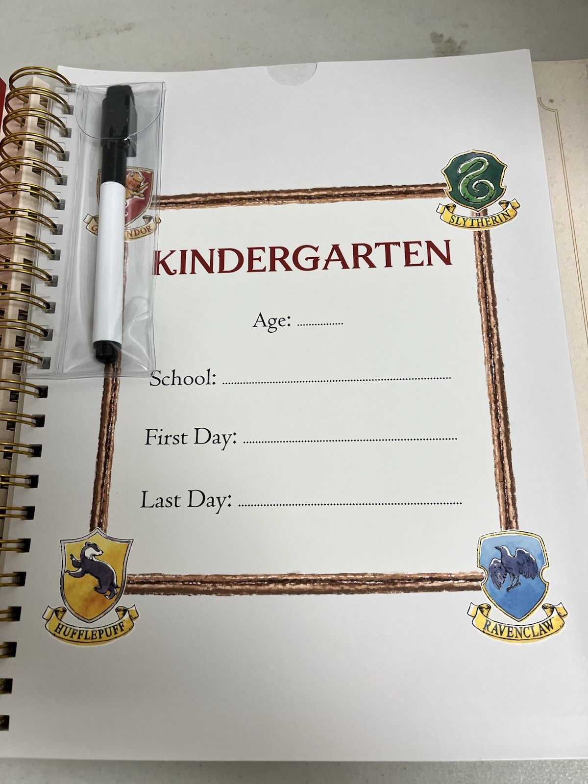 Harry Potter Hogwarts School Years Scrapbook LIKE NEW
