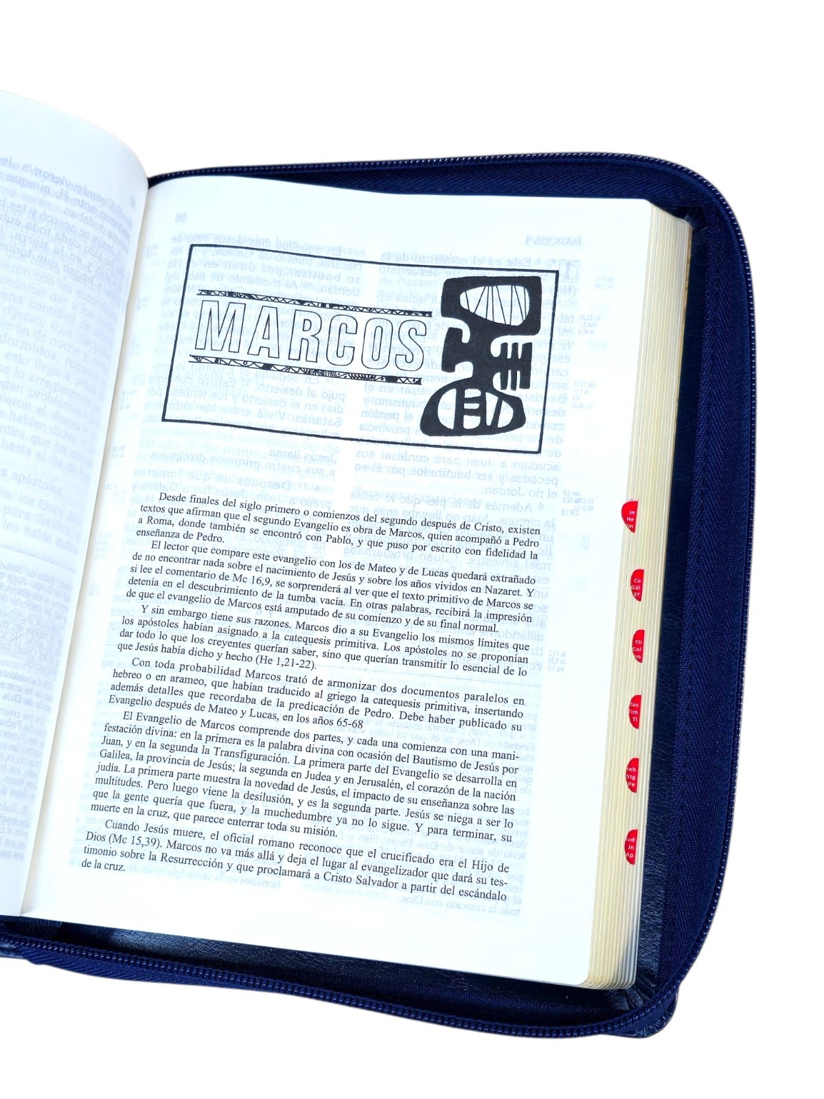 Biblia Latinoamérica de Lujo Letra Grande – Edición Pastoral Cierre Indice Azul