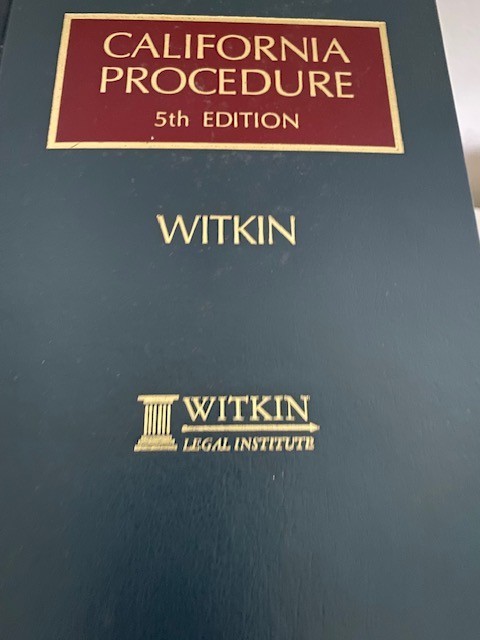 WITKIN California Procedure 5th Edition Complete Set + pocket parts