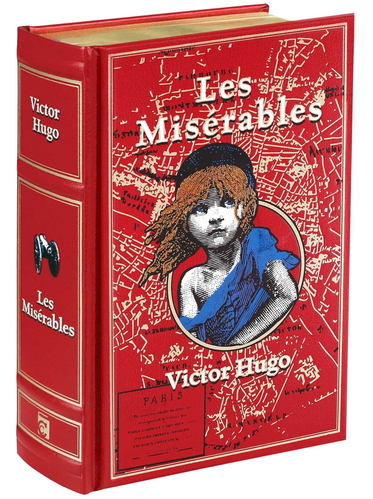 LES MISERABLES Victor Hugo Deluxe Leather Bound Collectible Special Edition Book
