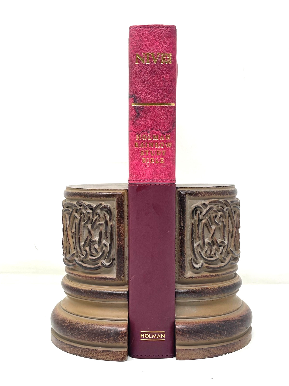 Holman Rainbow Study Bible 2015 NIV Red Watercolor Every Verse Color Code