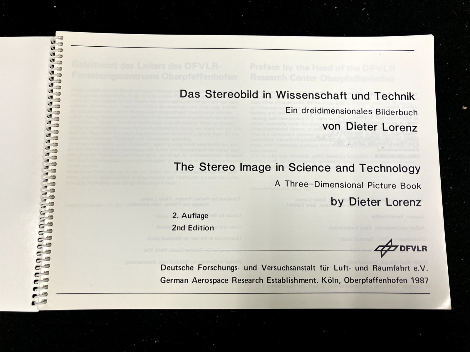 THE STEREO IMAGE IN SCIENCE & TECHNOLOGY BY DIETER LORENZ, 3 DIMENSIONAL,GER/ENG