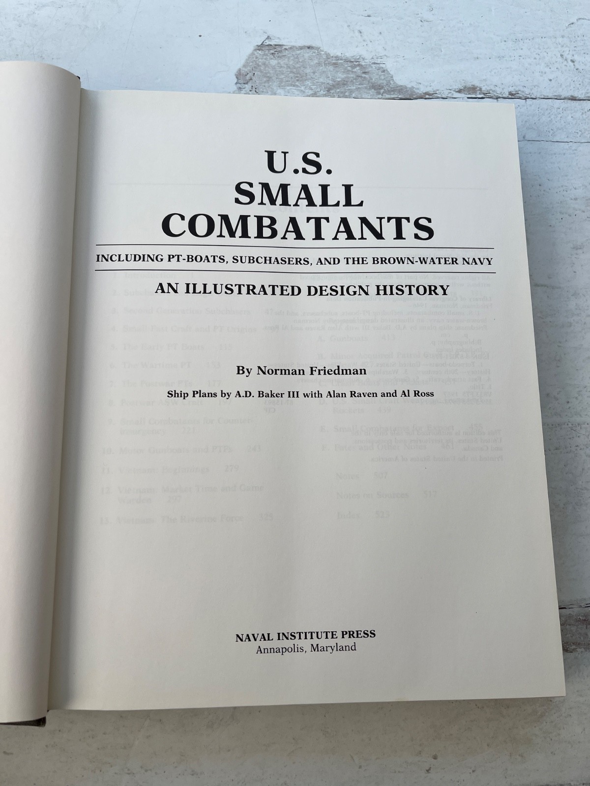 US Small Combatants An Illustrated Design History Norman Friedman 1987 hardcover