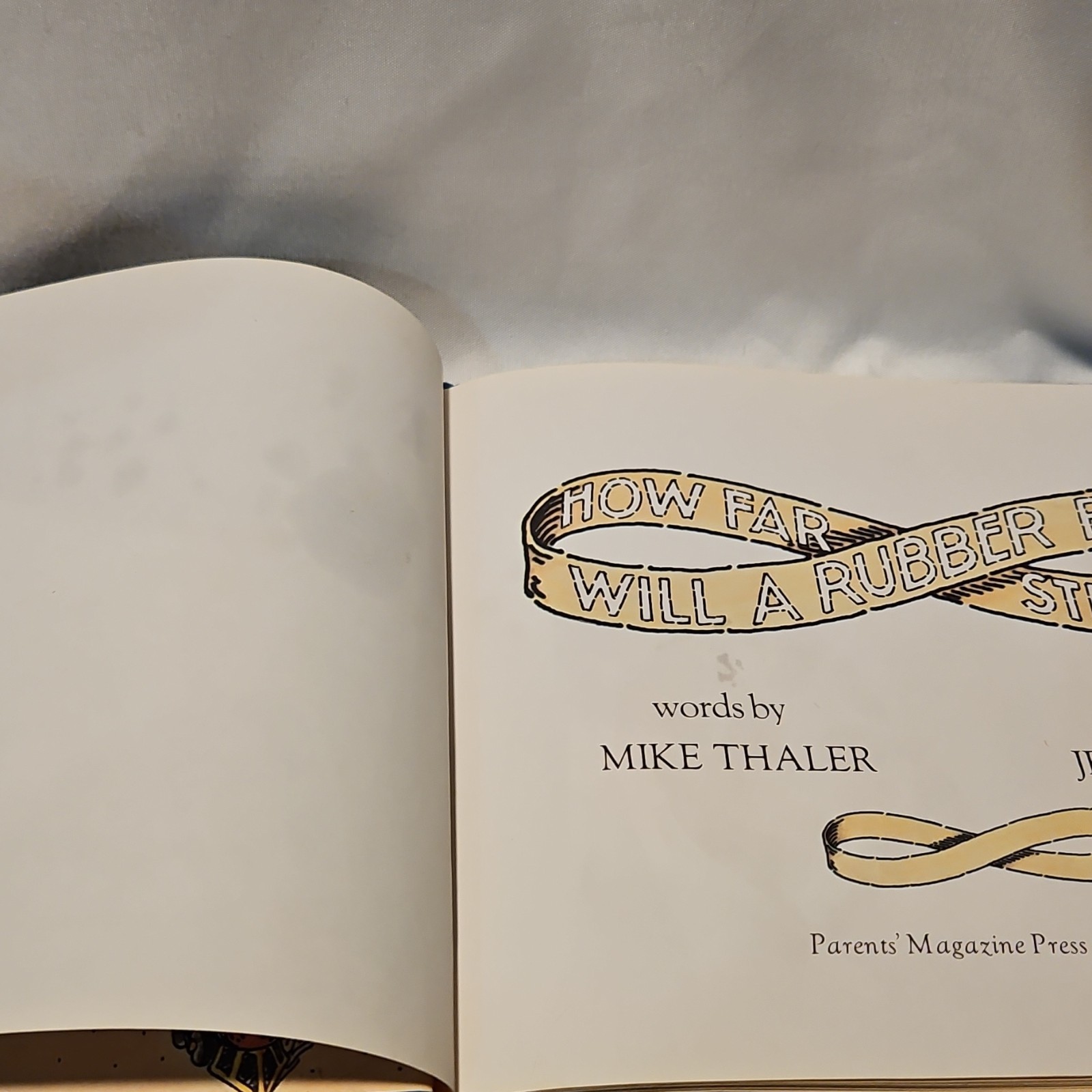 How Far Will a Rubber Band Stretch? Hardcover Mike Thaler Jerry Joyner Vintage