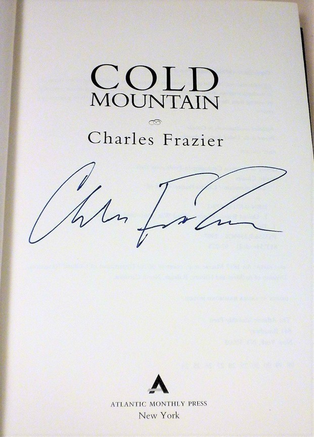 SIGNED Cold Mountain by Charles Frazier Signed Title Page Later Printing New